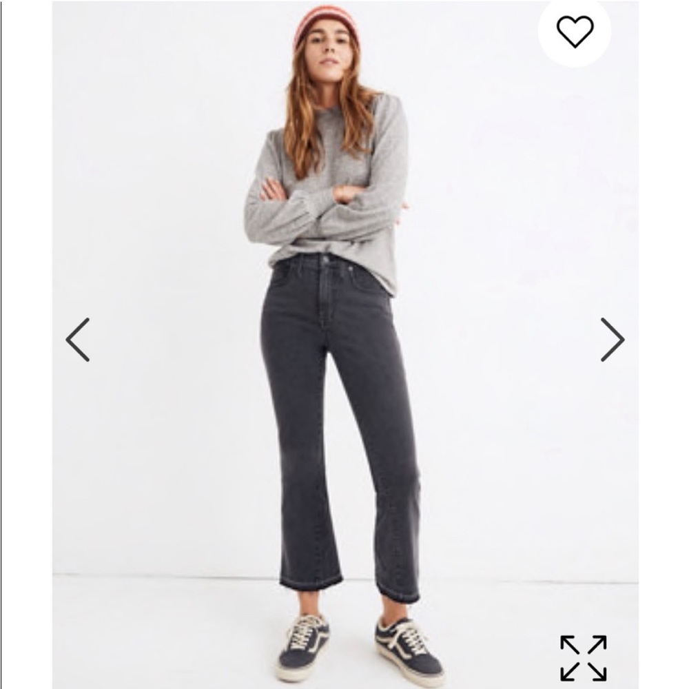 Perfect condition madewell cali demi jeans dark grey